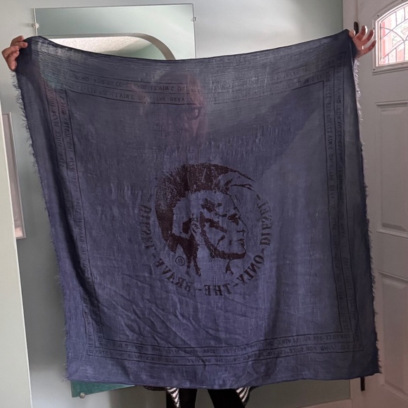 DIESEL scarf Heather Blue.